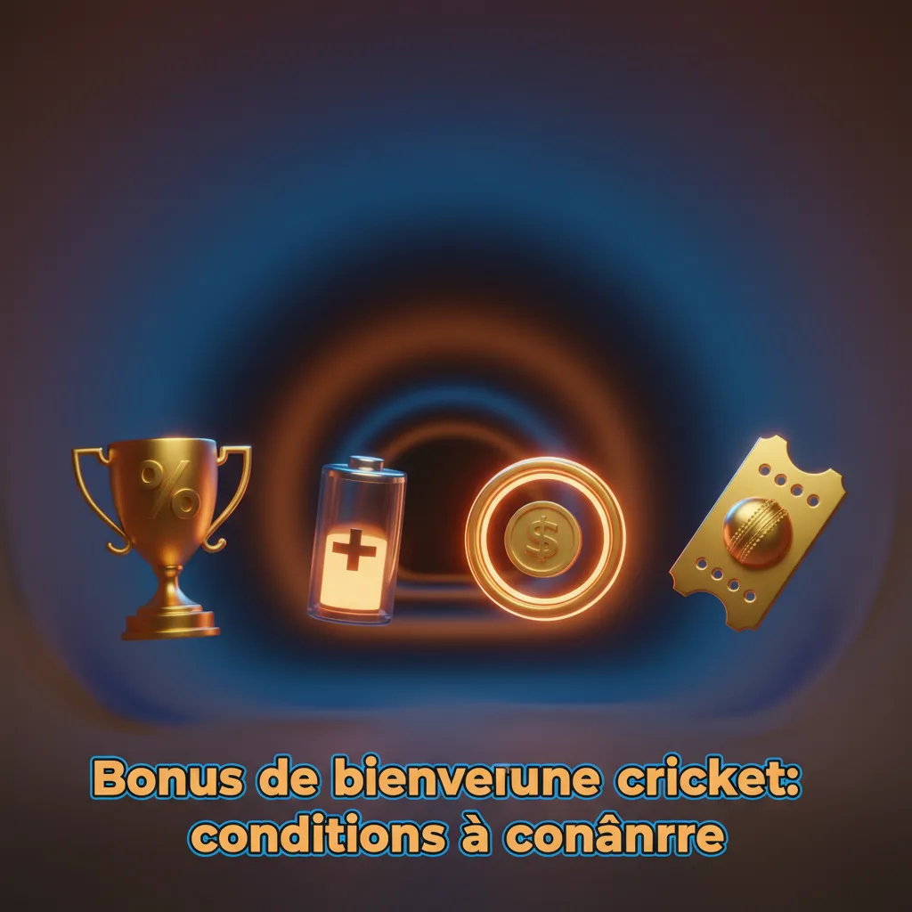 Affiche promo bonus cricket: 100% jusqu’à 500 €, 200 tours + 1 Bonus Crab, dépôt min 10 €, 18+ Validité 14 jours. 5x min 1,50