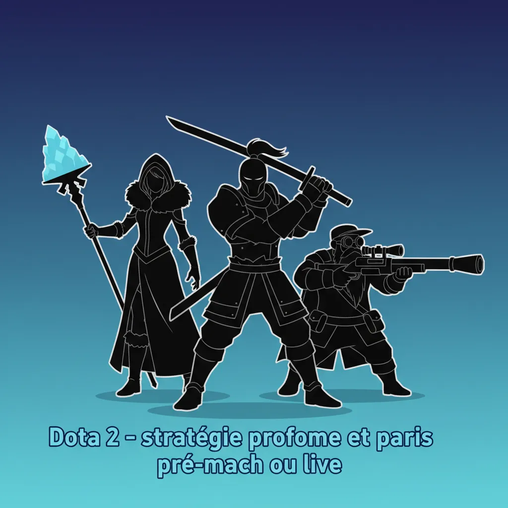 Écran Dota 2 esport avec paris pré-match et live sur Talismania, cotes dynamiques, logos The International et ESL One.