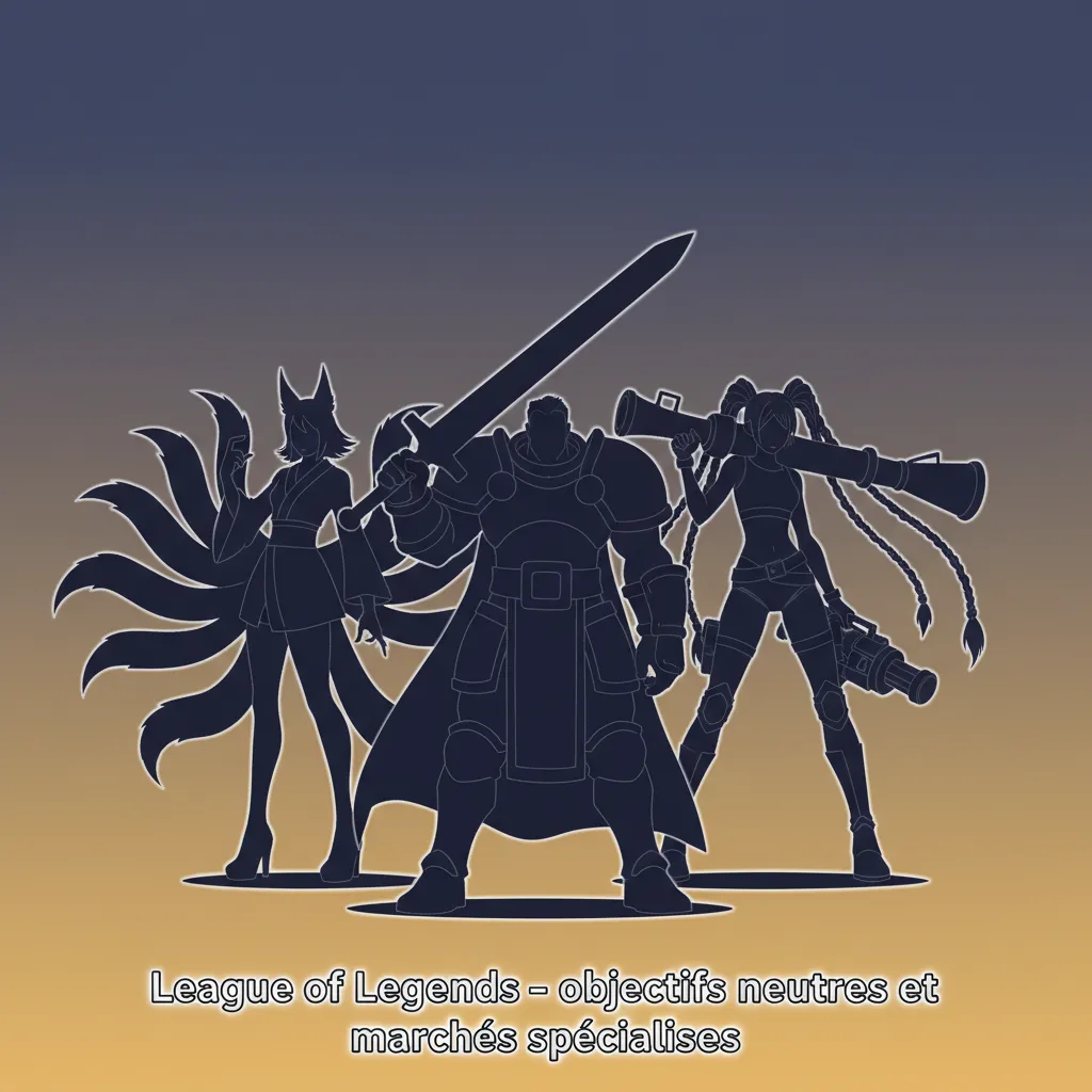 Infographie LoL: objectifs neutres et paris vainqueur, handicap, éliminations, Premier Sang/Dragon; Worlds, LEC, LFL.