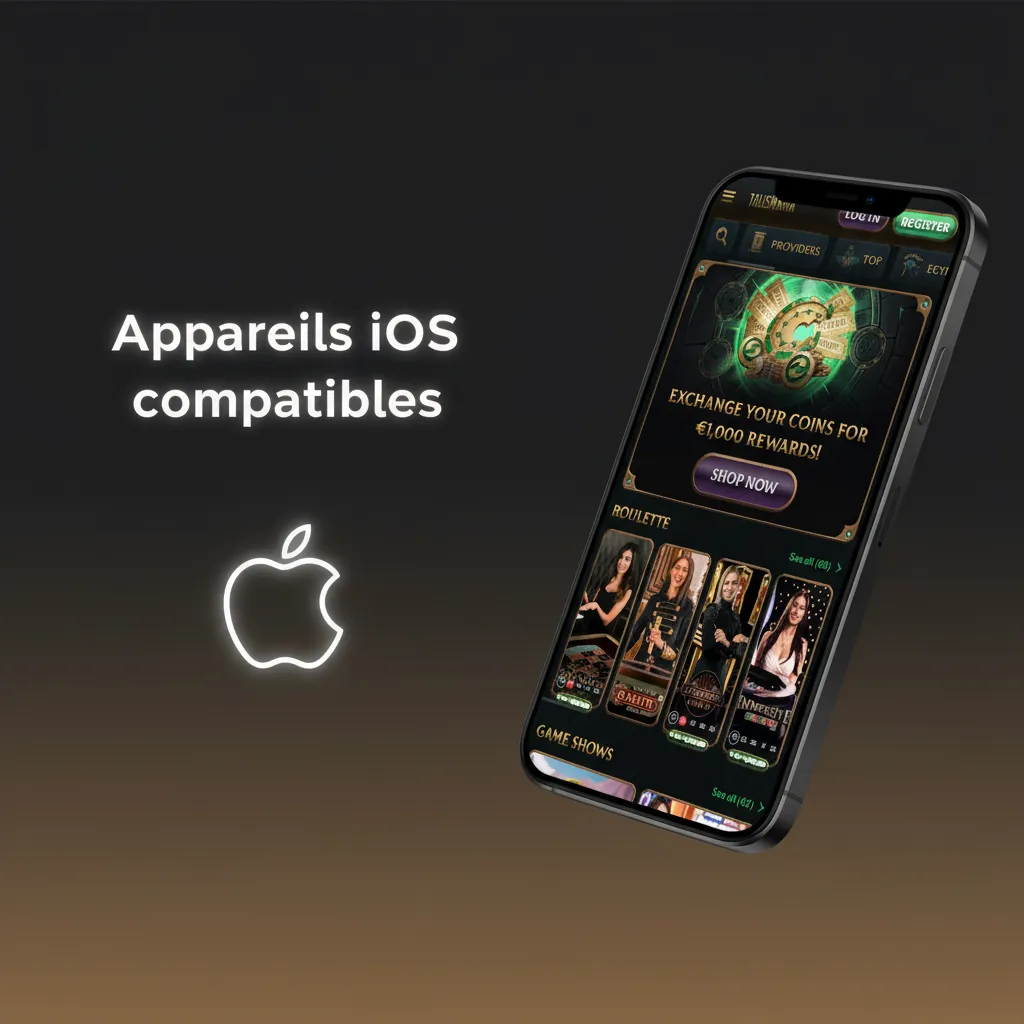 Appareils iOS compatibles: iPhone X à 15 (toutes variantes) et iPad récents sous iPadOS 12+.