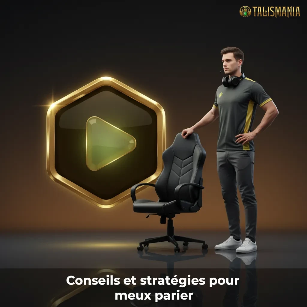 Infographie: conseils de paris esport — bankroll, analyse équipes/drafts, comparer cotes, live prudent, journal, discipline.