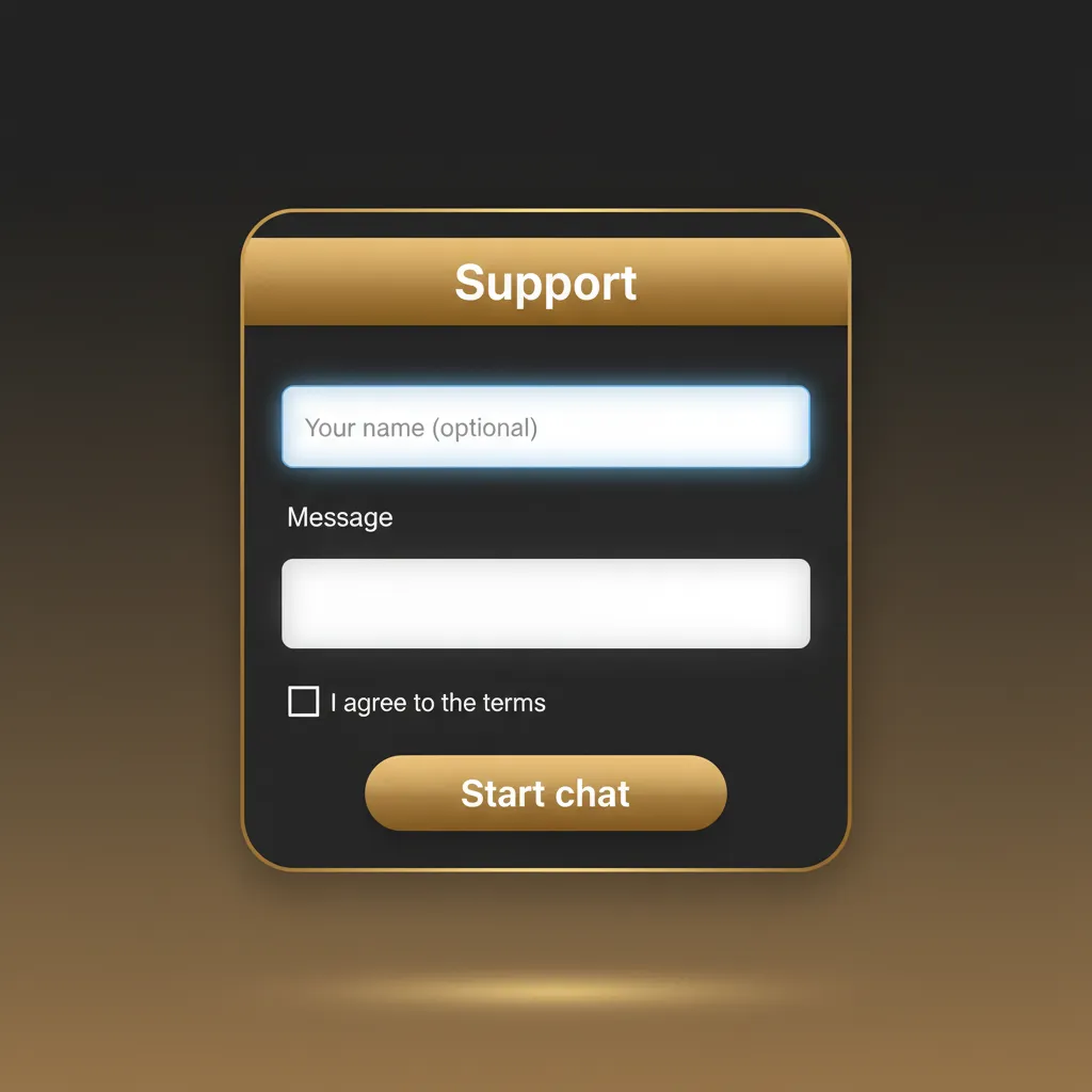 Page Contacts et assistance: support 24/7 en français avec chat en direct, e‑mail, centre d’aide/FAQ et notifications in‑app