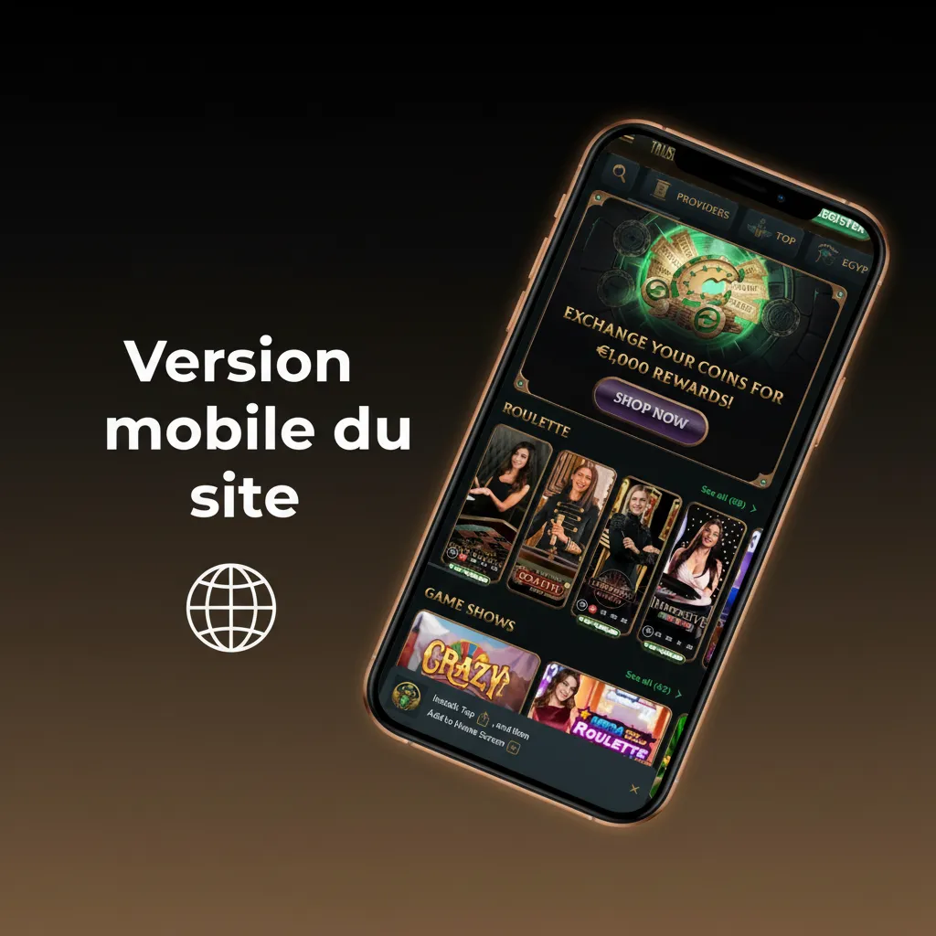 Interface mobile du site de paris: cotes, live/prématch, dépôts cartes/wallets/crypto, notifications, PWA, chargement rapide