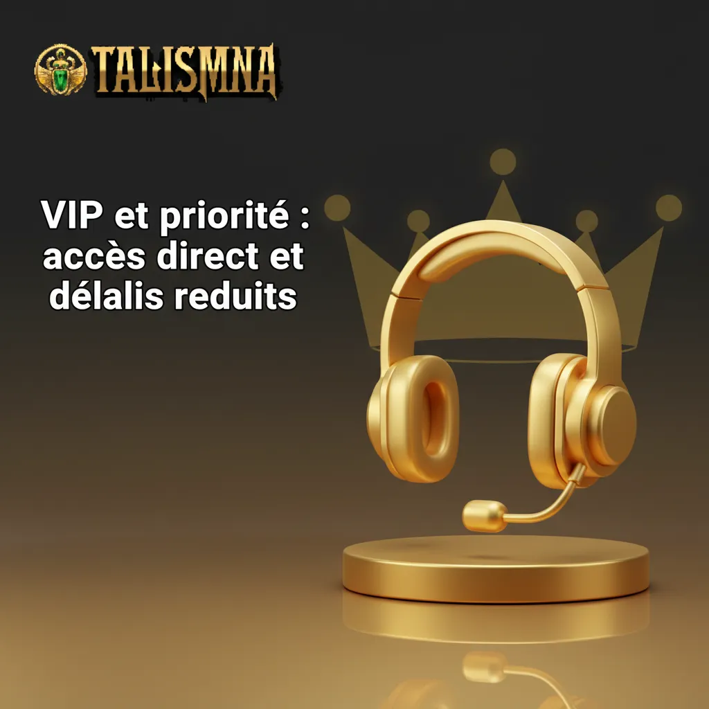 Support VIP prioritaire: accès direct; chat <1 min, téléphone sans attente, email 1–2 h. Bouton, email et ligne dédiée.