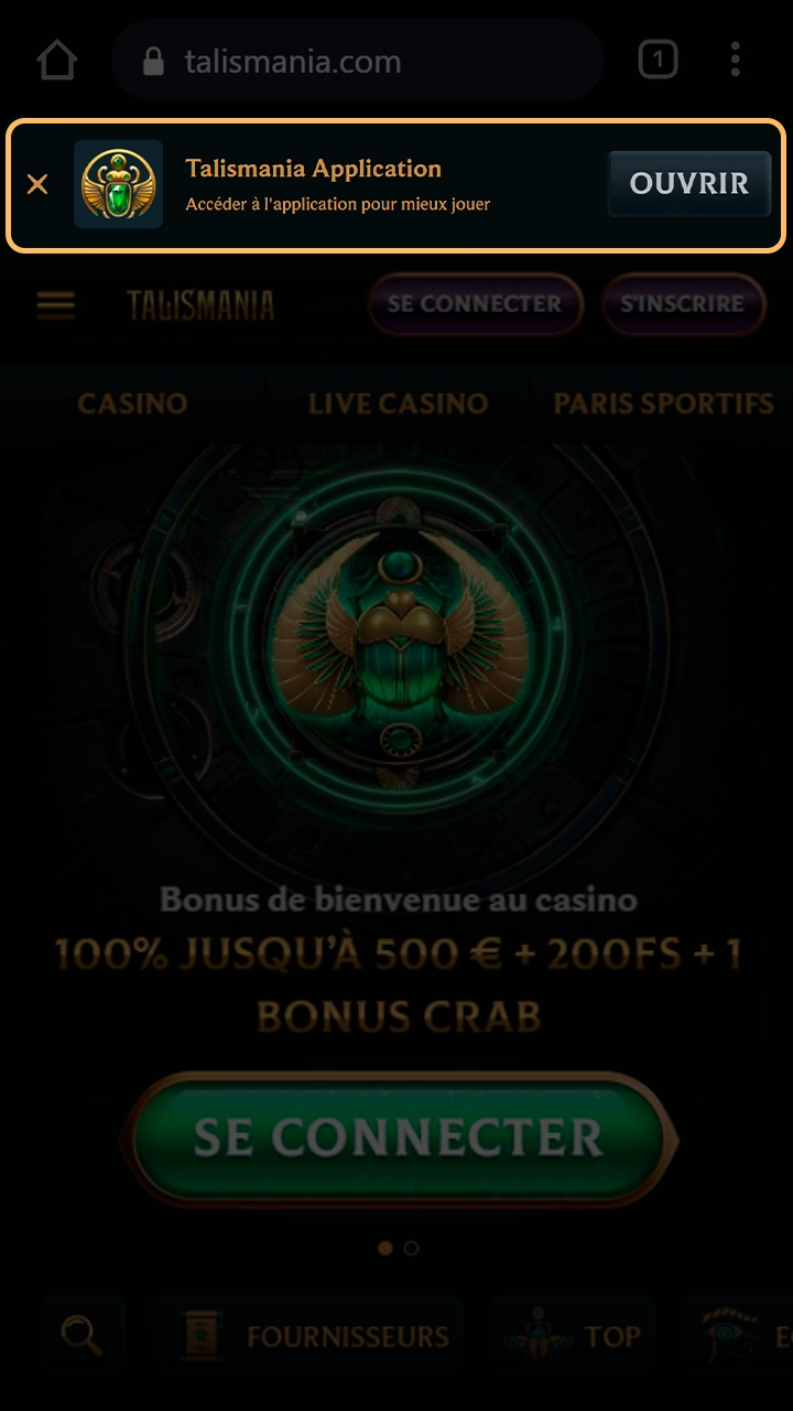 Installez Talismania sur votre appareil Apple en un clic.