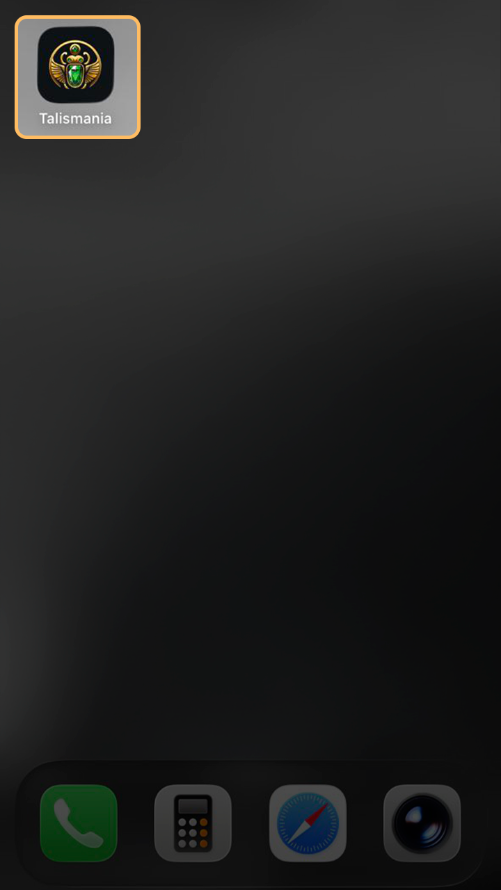 Redémarrage de l'application Talismania après mise à jour.