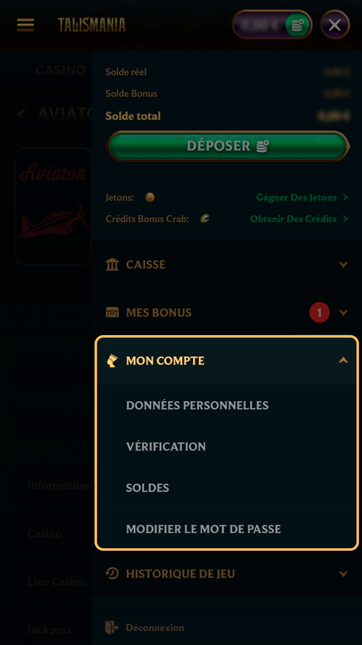 Activez les alertes de gains Aviator sur Talismania.