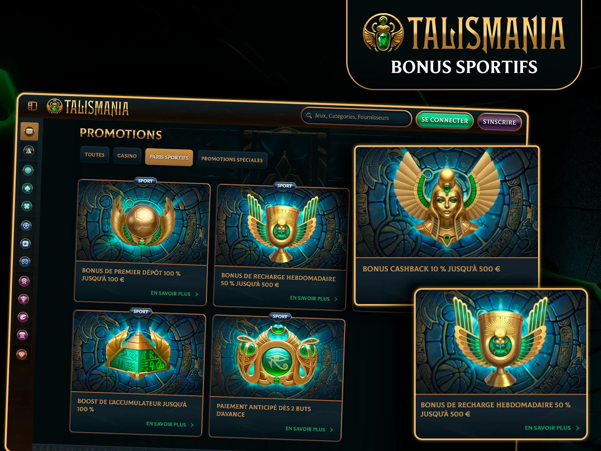 Promotions dédiées aux parieurs sportifs sur Talismania.