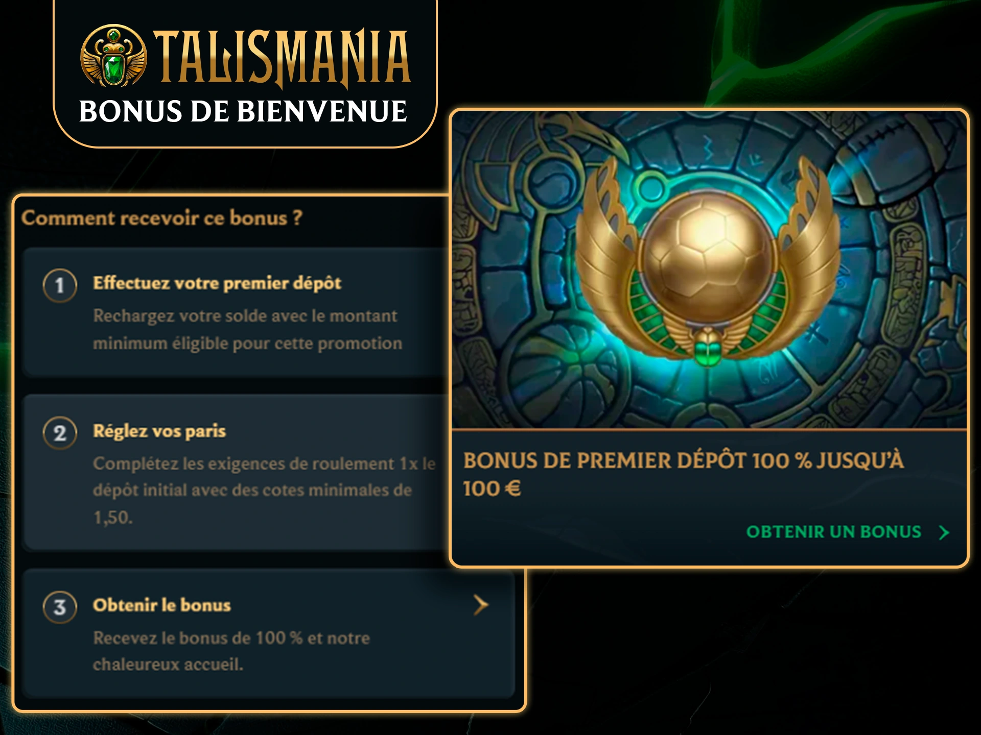Activez votre bonus de bienvenue F1 sur Talismania.