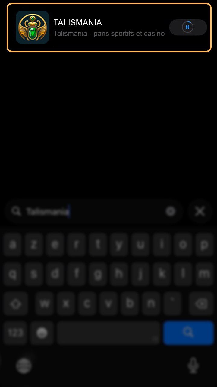Installez l'application de paris sportifs sur mobile Talismania.