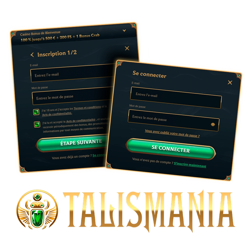 Guide complet d'inscription et de connexion sur Talismania.